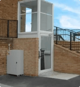 A refurbished accessibility lift